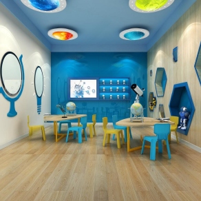 现代幼儿园科学发现室手工教室3D模型下载